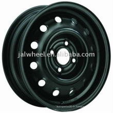 15 pouces Popular Design Black Steel Wheel Rim